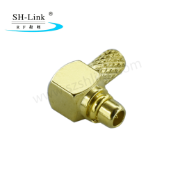RF 90 degree coaxial MMCX connector, MMCX connector for RG174 RG316 cable